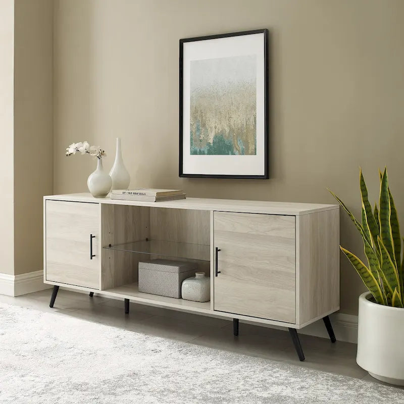 Middlebrook 60-inch Mid-Century Modern 2-Door TV Stand