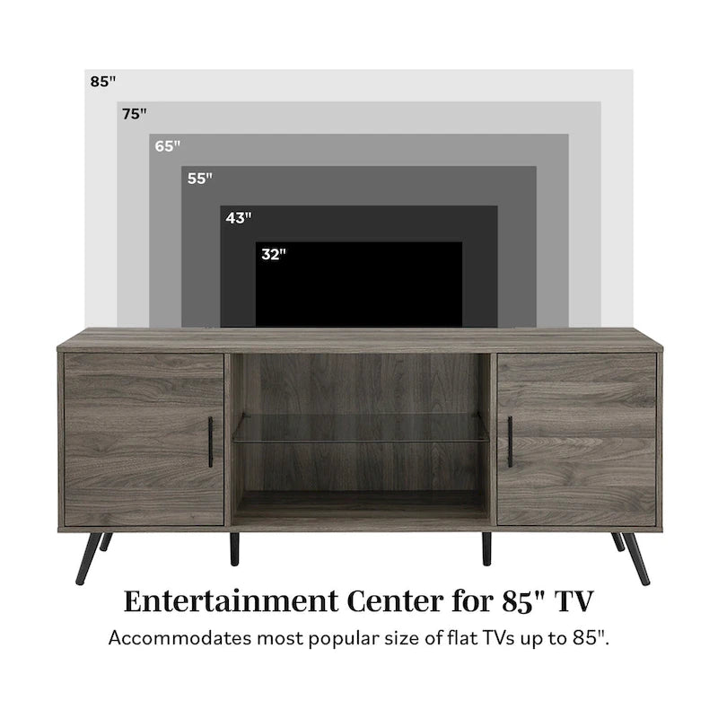 Middlebrook 60-inch Mid-Century Modern 2-Door TV Stand