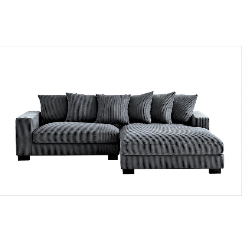 Us Pride Furniture Payan 102.4 Wide Corduroy L-Shape Sectional Sofa