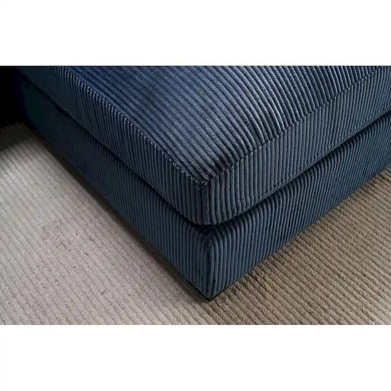 Us Pride Furniture Payan 102.4 Wide Corduroy L-Shape Sectional Sofa
