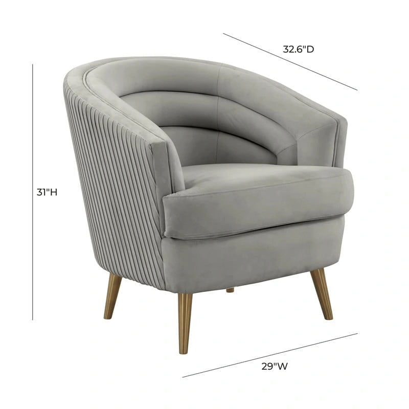 Jules Velvet Accent Chair by Inspire Me Home Decor - 29W x 32.6D x 31H