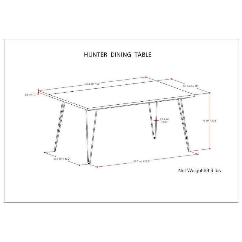 WYNDENHALL Moreno Industrial Wood Dining Table