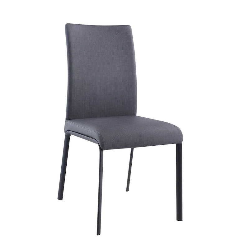 Somette Amanda Curved Back Dining Chair in Ash, Set of 4