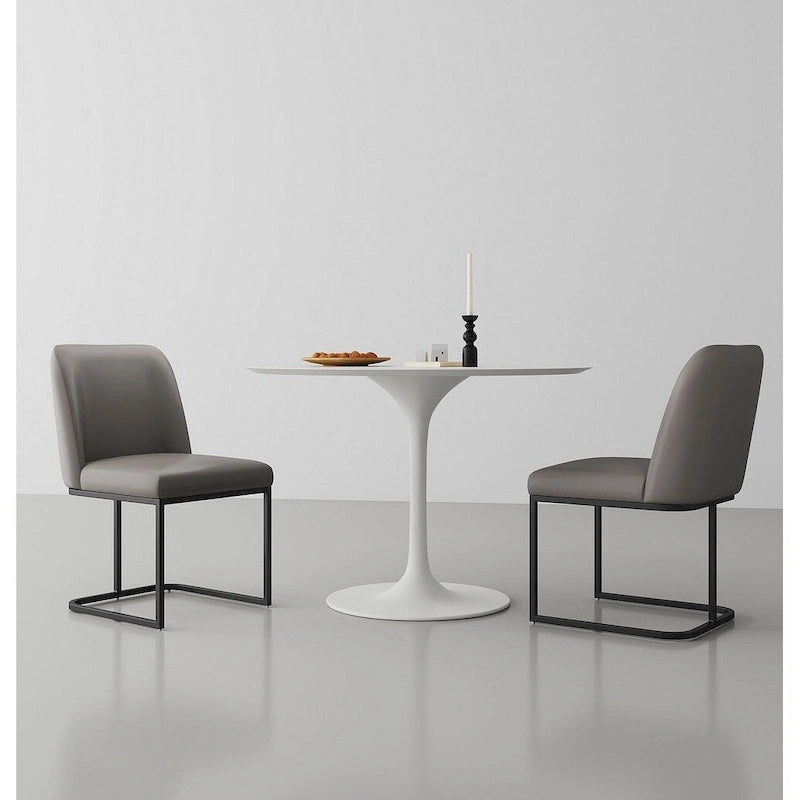 Manhattan Comfort Serena Faux Leather Dining Chair (Set of 2)