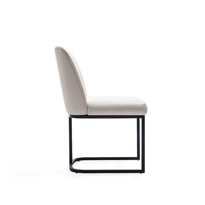 Manhattan Comfort Serena Faux Leather Dining Chair (Set of 2)