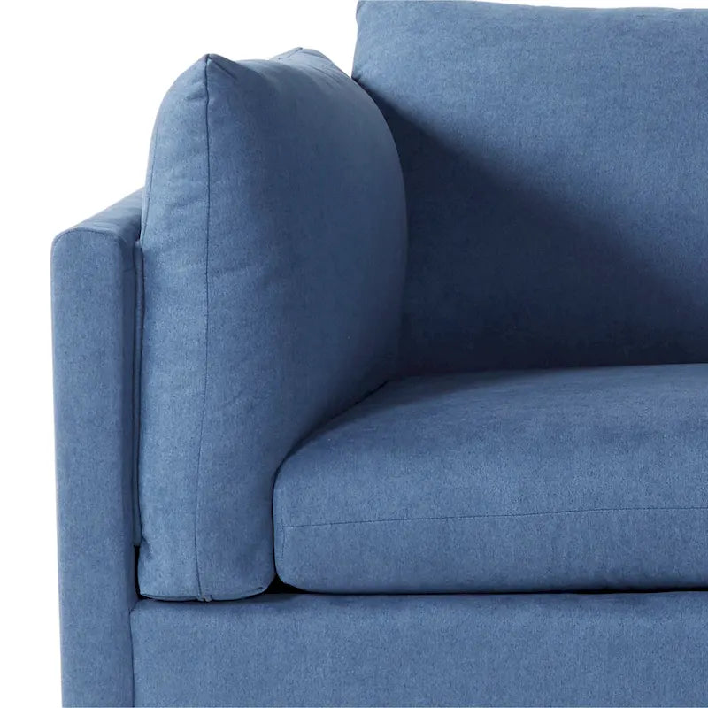 Roundhill Furniture Enda Pillow Back Fabric 3-Piece Sofa and Cuddler Chair Set