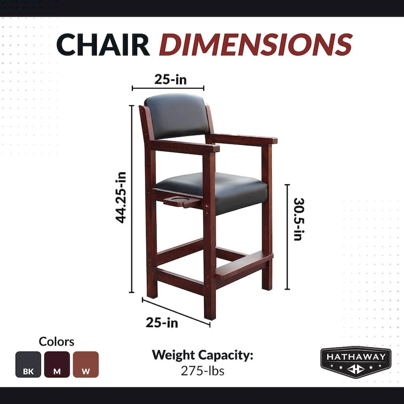 Hathaway Cambridge 30 Inch High Top Spectator Chair