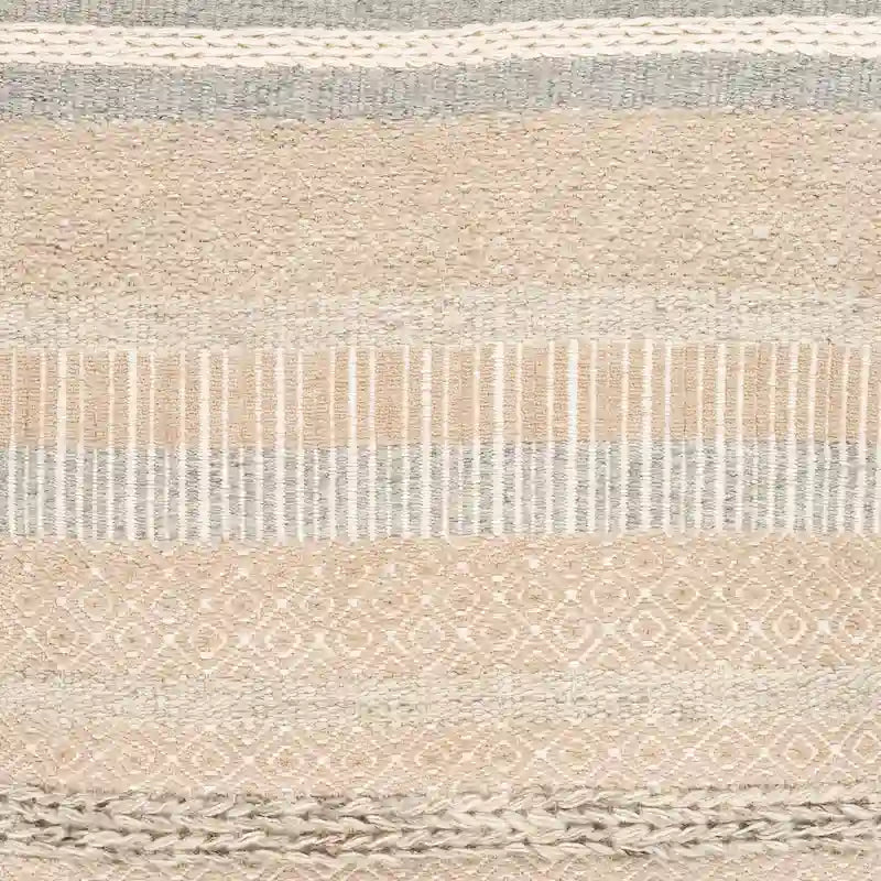 Attia Farmhouse Patchwork 24-inch Square Pouf