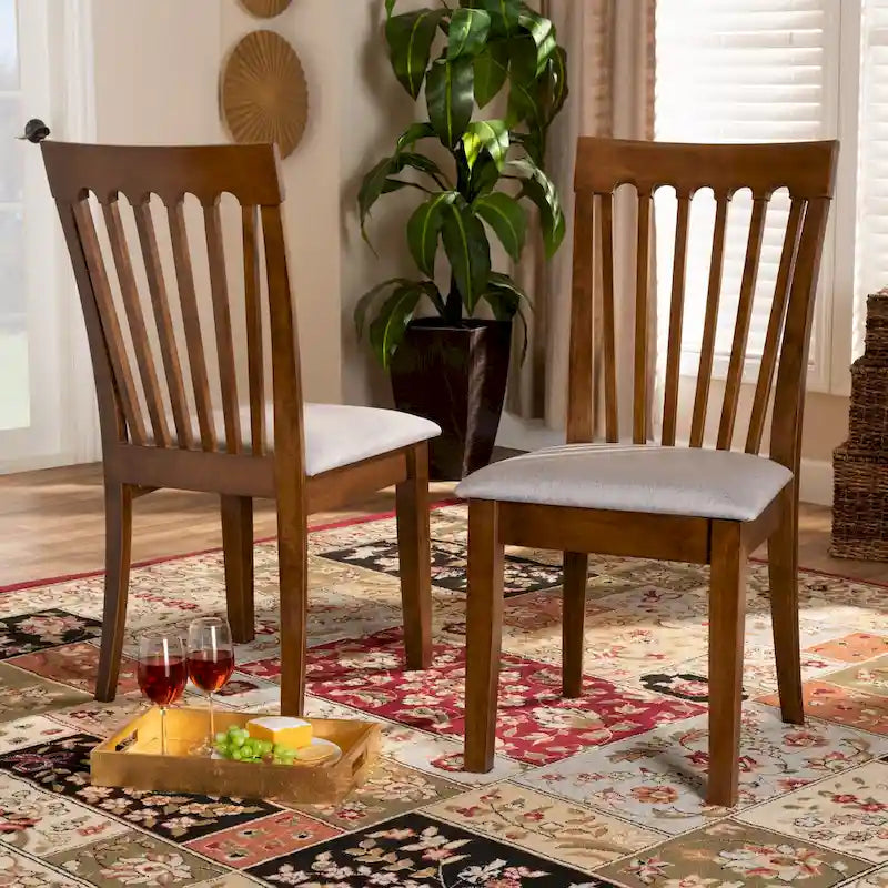 Minette Modern and Contemporary 2-Piece Dining Chair Set