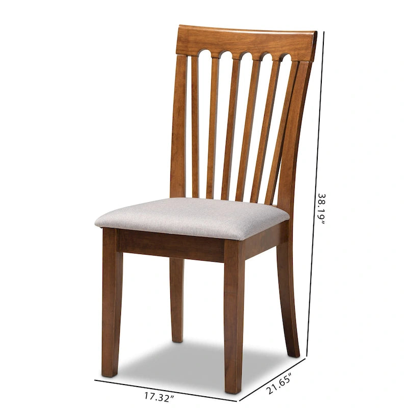 Minette Modern and Contemporary 2-Piece Dining Chair Set