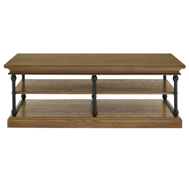 Barnstone Cornice Rectangle Storage Shelf Coffee Table by iNSPIRE Q Artisan