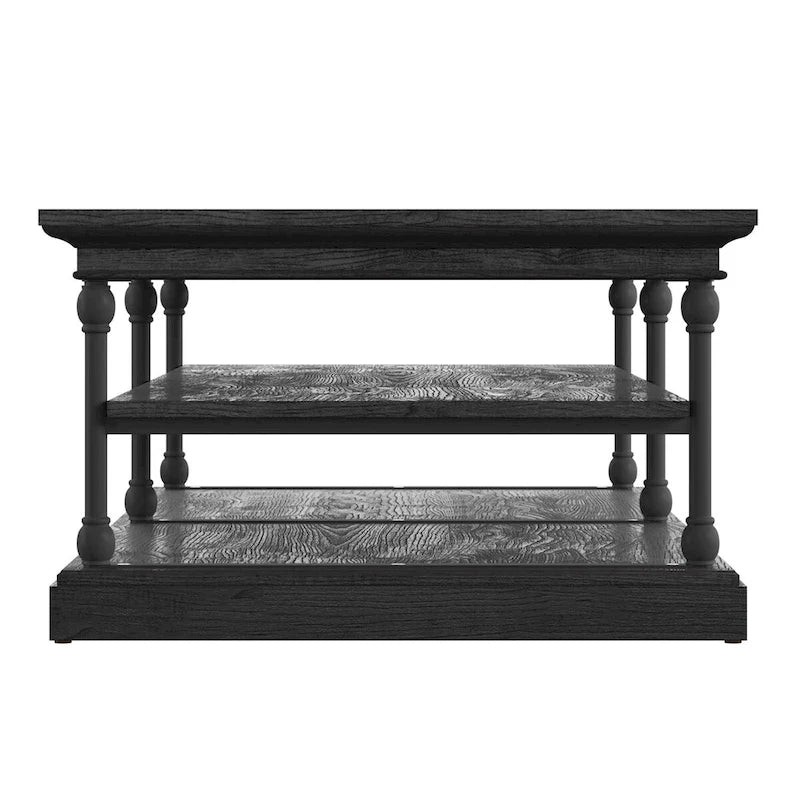 Barnstone Cornice Rectangle Storage Shelf Coffee Table by iNSPIRE Q Artisan