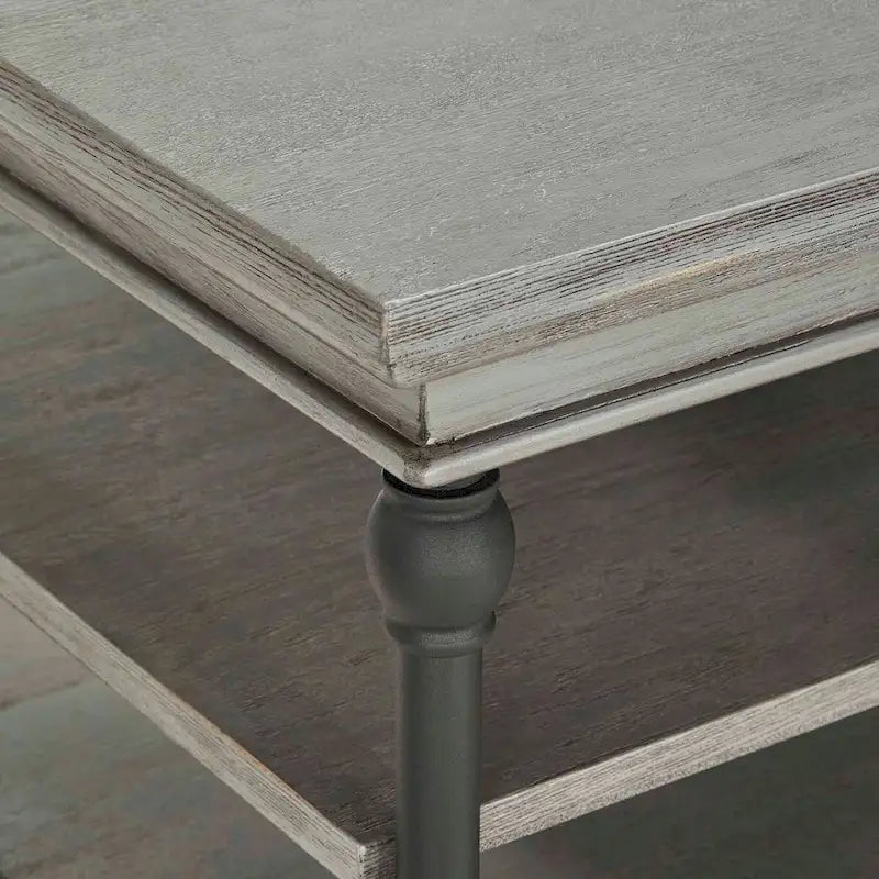 Barnstone Cornice Rectangle Storage Shelf Coffee Table by iNSPIRE Q Artisan