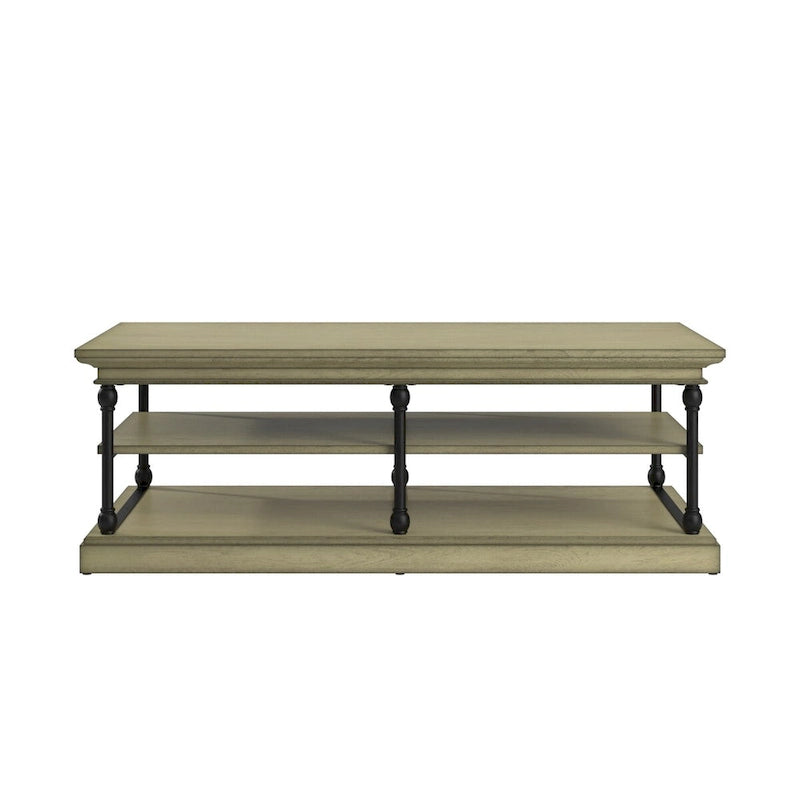 Barnstone Cornice Rectangle Storage Shelf Coffee Table by iNSPIRE Q Artisan
