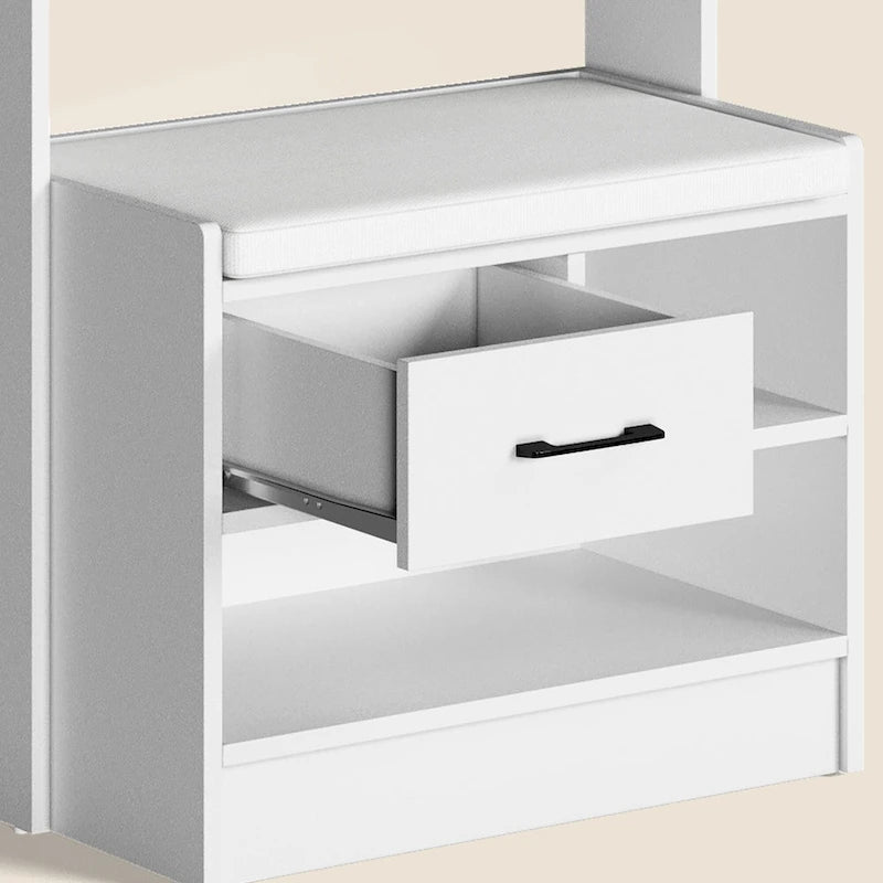 Hall Tree 44.5 Wide with Bench and Shoe Storage