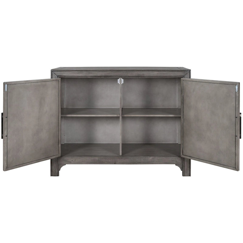 Modern Console Table Sofa Table for Living Room with 2 Shelves