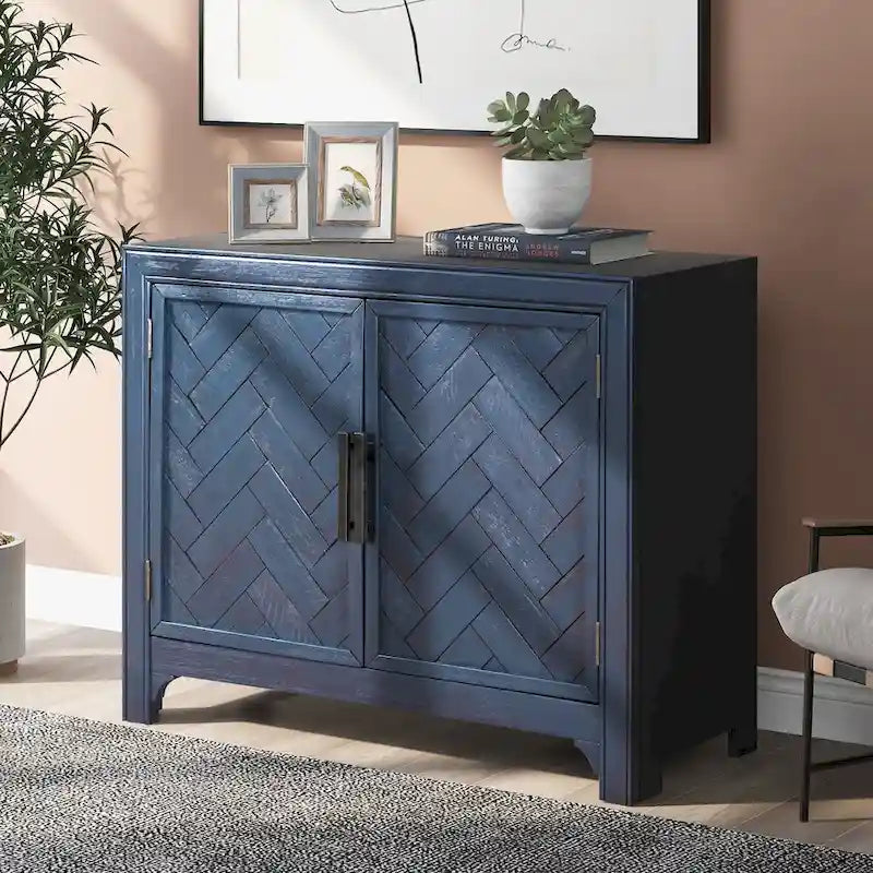 Modern Console Table Sofa Table for Living Room with 2 Shelves