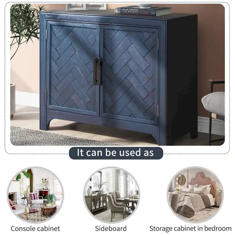 Modern Console Table Sofa Table for Living Room with 2 Shelves