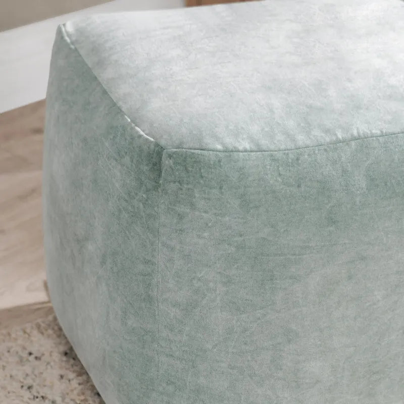 Villa by Classic Home Heirloom 18 Velvet Pouf