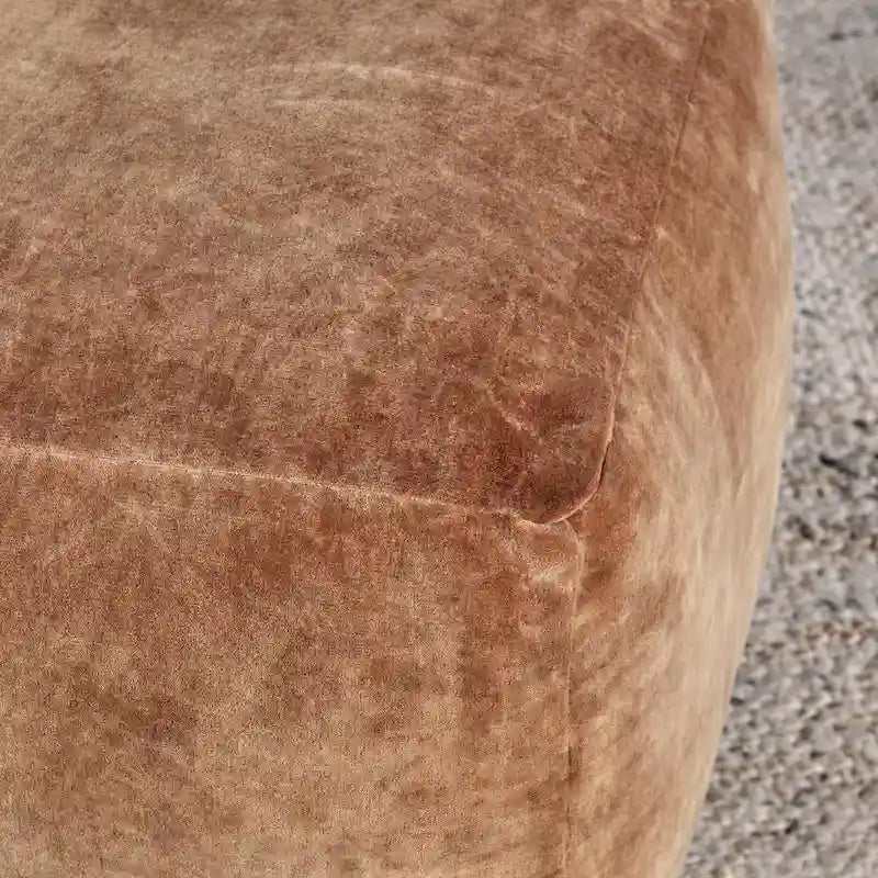 Villa by Classic Home Heirloom 18 Velvet Pouf