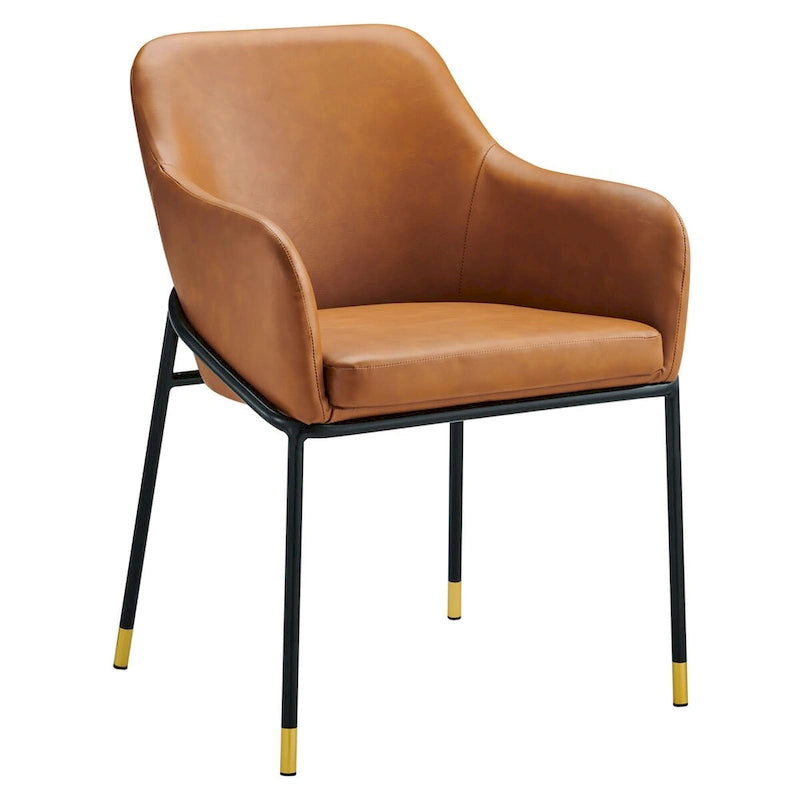 Jovi Vegan Leather Dining Chair Set of 2 - N/A