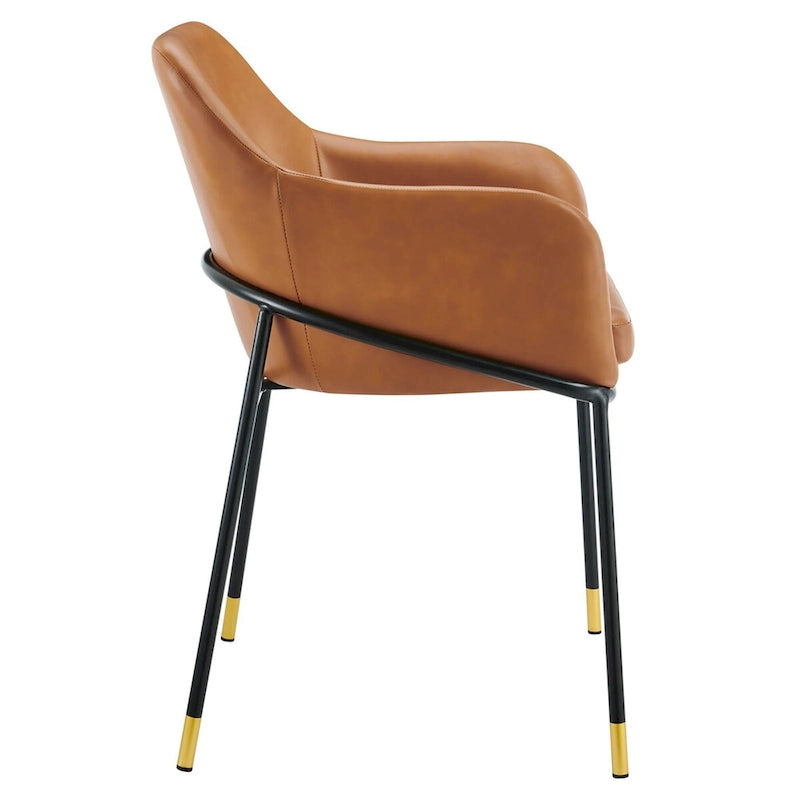 Jovi Vegan Leather Dining Chair Set of 2 - N/A