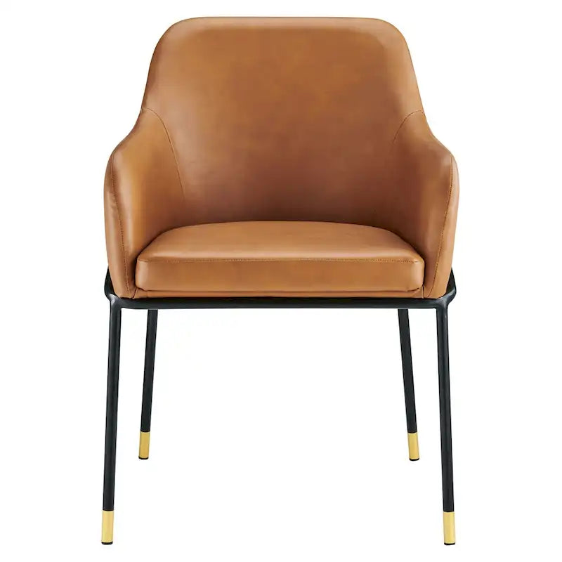 Jovi Vegan Leather Dining Chair Set of 2 - N/A